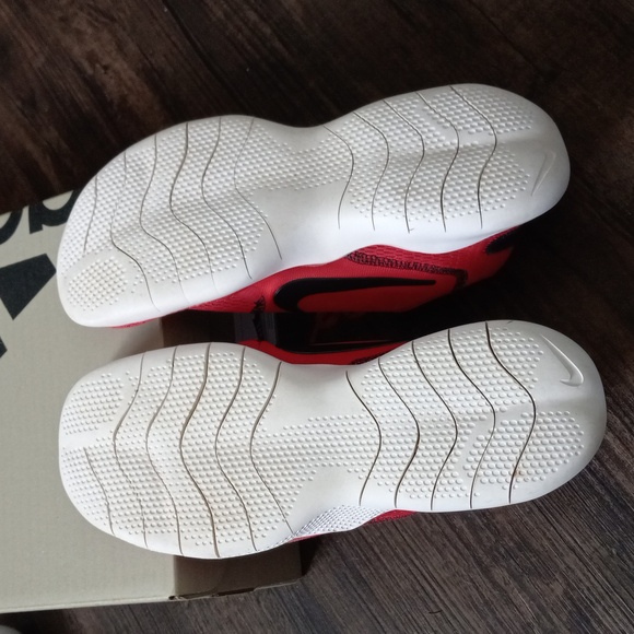 Nike Flex Experience Running Gym Trainer Shoes Sneakers Red White Black 7 Wmns - Picture 2 of 6